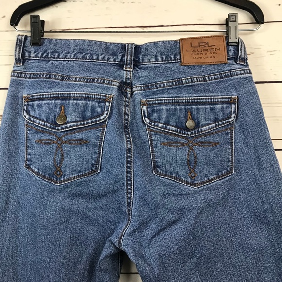 LRL Lauren Jeans Ralph Lauren Petite 6P Flare Leg - Picture 3 of 5